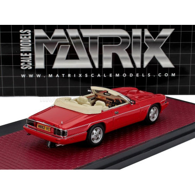 MATRIX SCALE MODELS JAGUAR XJS 4.0 CELEBRATION CABRIOLET OPEN 1995 - RED 1/43