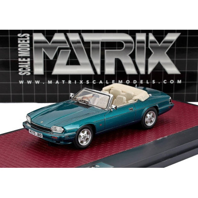 MATRIX SCALE MODELS JAGUAR XJS 4.0 CELEBRATION CABRIOLET OPEN 1995 - TURQUOISE 1/43