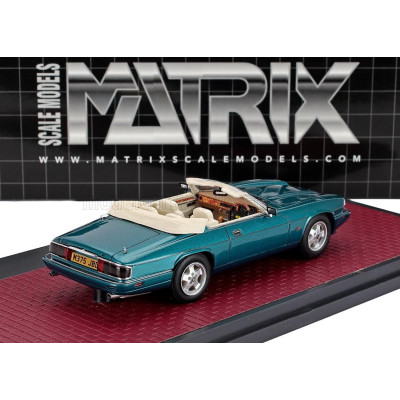 MATRIX SCALE MODELS JAGUAR XJS 4.0 CELEBRATION CABRIOLET OPEN 1995 - TURQUOISE 1/43
