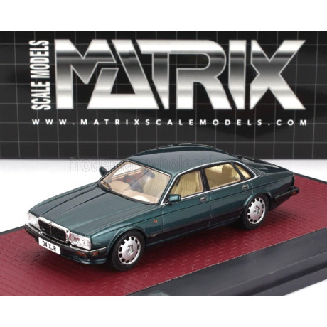 MATRIX SCALE MODELS JAGUAR XJR (XJ40) 1991 - GREEN MET 1/43