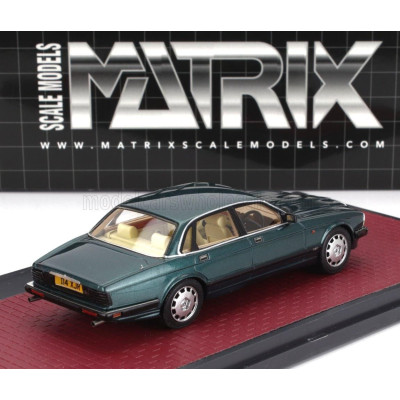 MATRIX SCALE MODELS JAGUAR XJR (XJ40) 1991 - GREEN MET 1/43