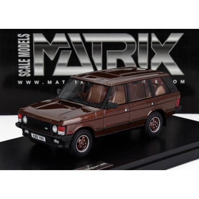MATRIX SCALE MODELS LAND ROVER RANGE ROVER VOGUE LSE 1992 - BROWN 1/43
