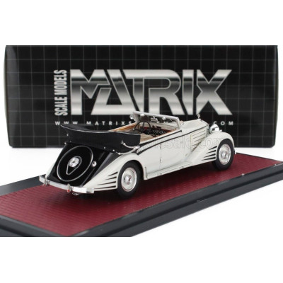 MATRIX SCALE MODELS MAYBACH ZEPPELIN DS8 CABRIOLET OPEN 1934 - WHITE 1/43
