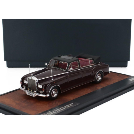 MATRIX SCALE MODELS ROLLS ROYCE PHANTOM VI LANDAULETTE SEMICONVERTIBLE OPEN 1973 - BROWN 1/43