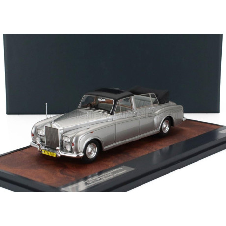 MATRIX SCALE MODELS ROLLS ROYCE PHANTOM VI LANDAULETTE SEMICONVERTIBLE OPEN 1973 - SILVER BLACK 1/43