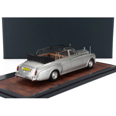 MATRIX SCALE MODELS ROLLS ROYCE PHANTOM VI LANDAULETTE SEMICONVERTIBLE OPEN 1973 - SILVER BLACK 1/43