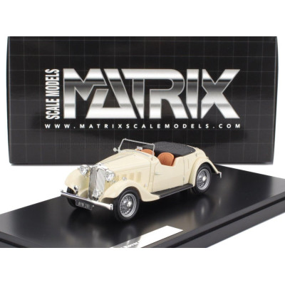 MATRIX SCALE MODELS ROVER 12hp (P1) TOURER CABRIOLET OPEN 1934 - WHITE 1/43