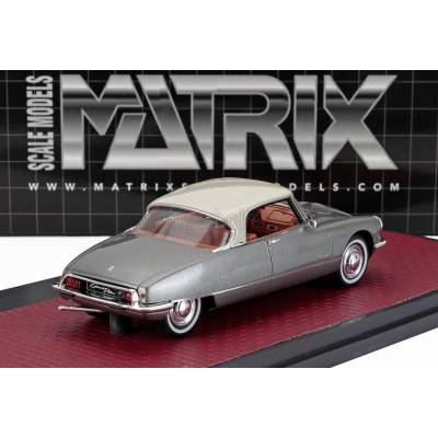 MATRIX SCALE MODELS CITROEN DS21 GRAND PALAIS COUPE 1971 - GREY MET CREAM 1/43