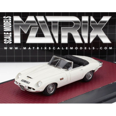 MATRIX SCALE MODELS JAGUAR E-TYPE FRUA ROADSTER OPEN 1964 - WHITE 1/43