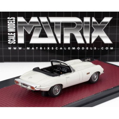 MATRIX SCALE MODELS JAGUAR E-TYPE FRUA ROADSTER OPEN 1964 - WHITE 1/43