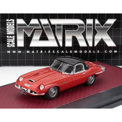 MATRIX SCALE MODELS JAGUAR E-TYPE FRUA ROADSTER CLOSED 1964 - RED 1/43