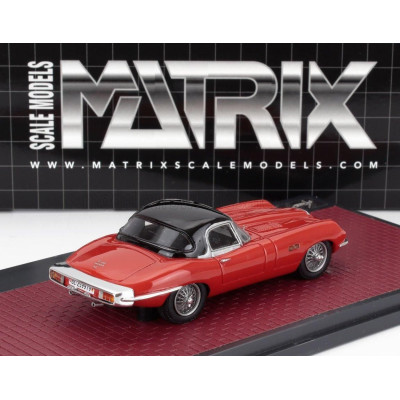 MATRIX SCALE MODELS JAGUAR E-TYPE FRUA ROADSTER CLOSED 1964 - RED 1/43