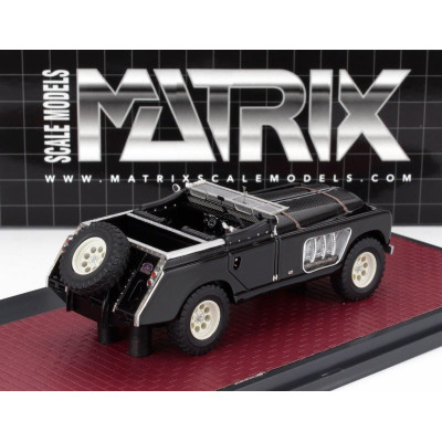 MATRIX SCALE MODELS LAND ROVER 109 BELL AURENS LONGNOSE OPEN 2008 - BLACK 1/43