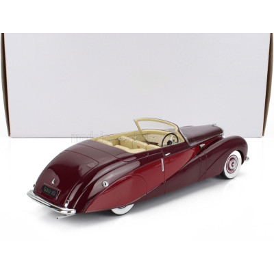 MATRIX SCALE MODELS DAIMLER DE36 HOOPER ''GREEN GODDESS'' CABRIOLET OPEN 1953 - 2 TONE RED 1/18