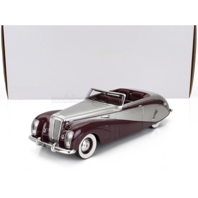 MATRIX SCALE MODELS DAIMLER DE36 HOOPER ''GREEN GODDESS'' CABRIOLET OPEN 1953 - RED SILVER 1/18