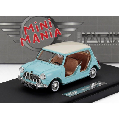 MATRIX SCALE MODELS MINI BEACH CAR 1962 - WHITE LIGHT BLUE 1/43