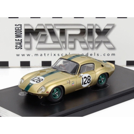 MATRIX SCALE MODELS LOTUS ELAN 26R COUPE N 128 RACING 1964 - GOLD GREEN 1/43