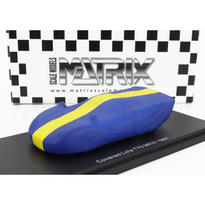 MATRIX SCALE MODELS LOLA UNDER COVER - T70 MKIII RACE VERSION 1967 - BLUE YELLOW 1/43