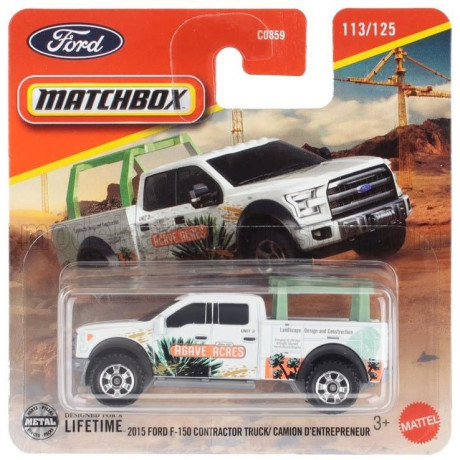 MATTEL HOT WHEELS FORD USA F-150 PICK UP 2015 - WHITE 1/64