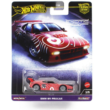 MATTEL HOT WHEELS BMW M1 PROCAR N 79 1980 - RED WHITE 1/64