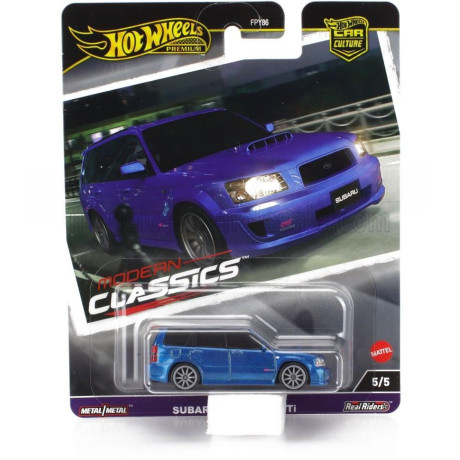 MATTEL HOT WHEELS SUBARU FORESTER STI 2007 - BLUE MET 1/64