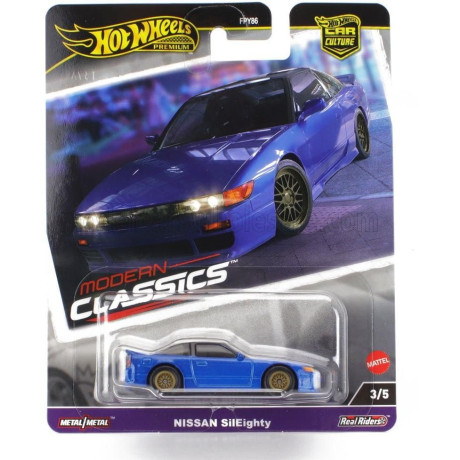 MATTEL HOT WHEELS NISSAN 180SX (SILVIA S13) SILEIGHT COUPE 1989 - BLUE 1/64