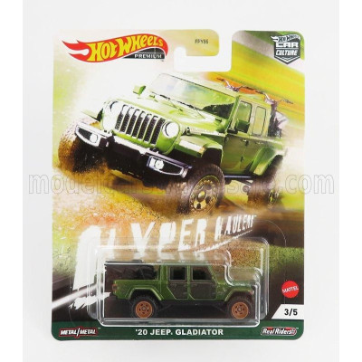 MATTEL HOT WHEELS JEEP GLADIATOR PICK-UP TRUCK 2020 - DARK GREEN 1/64