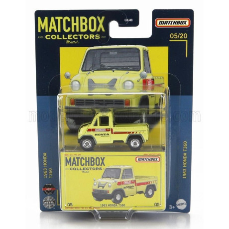 MATTEL HOT WHEELS HONDA T360 PICK-UP 1963 - YELLOW RED 1/64