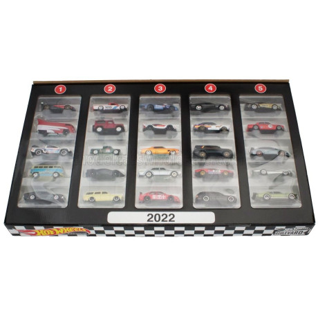 MATTEL HOT WHEELS PORSCHE SET BOULEVARD ASSORTMENT 25 CARS PIECES - VARIOUS 1/64