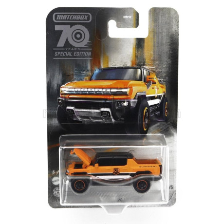 MATTEL HOT WHEELS GMC HUMMER EV 2023 - ORANGE 1/64