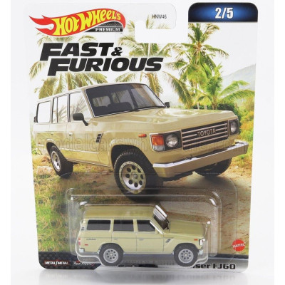 MATTEL HOT WHEELS TOYOTA LAND CRUISER FJ60 1982 - FAST & FURIOUS - BEIGE 1/64