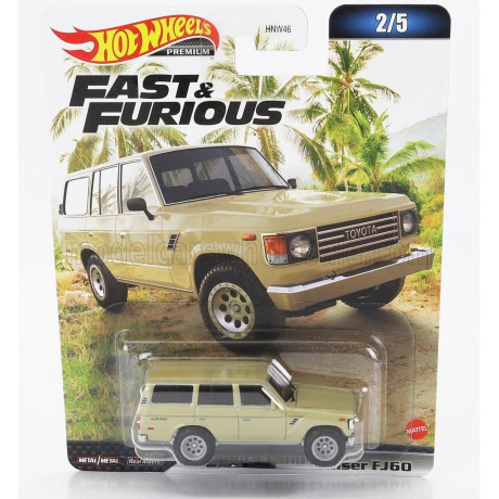 MATTEL HOT WHEELS TOYOTA LAND CRUISER FJ60 1982 - FAST & FURIOUS - BEIGE 1/64