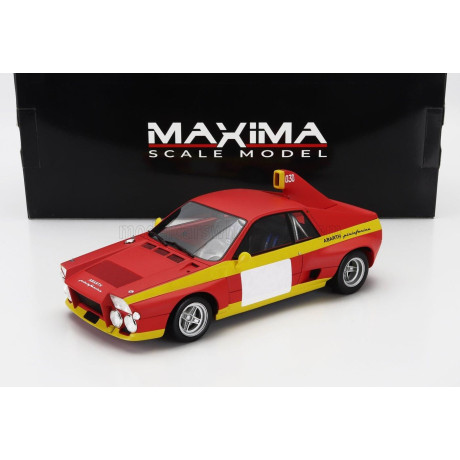 MAXIMA ABARTH SE030 PININFARINA PRESS 1974 - MATT RED YELLOW 1/18
