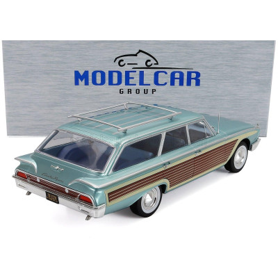 MCG FORD USA LTD COUNTRY SQUIRE SW STATION WAGON 1960 - LIGHT BLUE WOOD 1/18