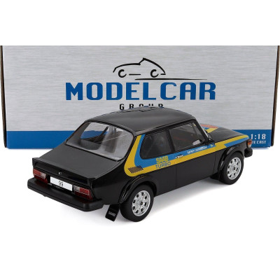 MCG SAAB 99 TURBO 1977 - BLACK YELLOW LIGHT BLUE 1/18