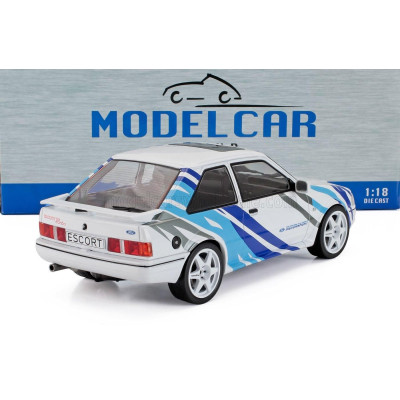 MCG FORD ENGLAND ESCORT MK IV RS TURBO S2 1990 - WHITE BLUE 1/18