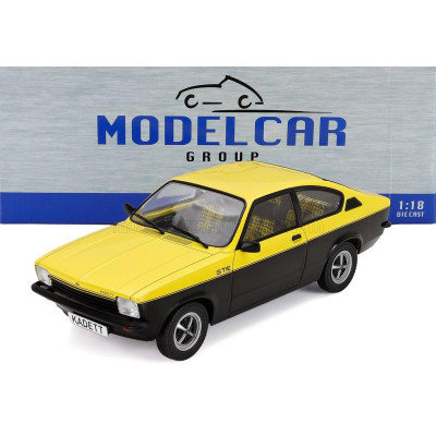 MCG OPEL KADETT C GT/E COUPE 1975 - BLACK YELLOW 1/18