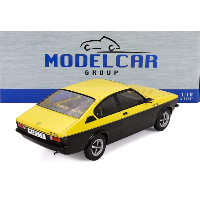 MCG OPEL KADETT C GT/E COUPE 1975 - BLACK YELLOW 1/18