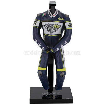 MICROART RACING DAINESE RACING SUIT - TUTA - VALENTINO ROSSI VR46 - RANCH TAVULLIA - TRUE TO ORIGINAL WITH ZIP CLOSURE (RACING S