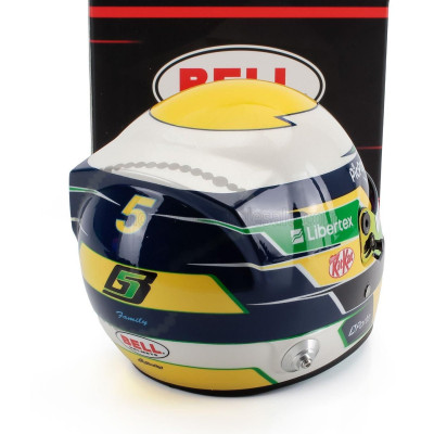 MINI HELMET BELL HELMET CASCO HELMET F1 GABRIEL BORTOLETO TEAM STAKE F1 KICK SAUBER N 5 SEASON 2025 - VARIOUS 1/2
