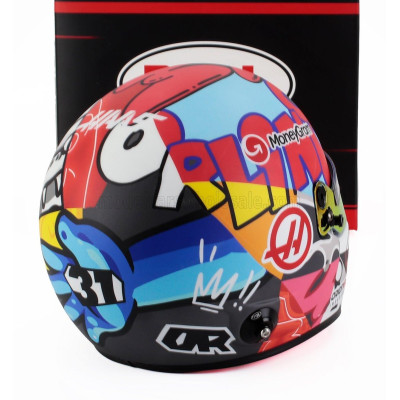 MINI HELMET BELL HELMET CASCO HELMET F1 ESTEBAN OCON TEAM MONEYGRAM HAAS N 31 MIAMI GP 2025 - VARIOUS 1/2