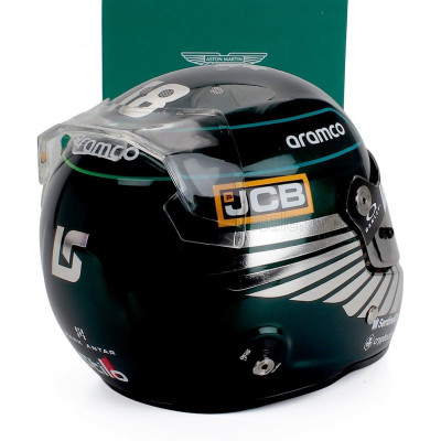 MINI HELMET STILO CASCO HELMET F1 LANCE STROLL TEAM ASTON MARTIN ARAMCO COGNIZANT N 18 SEASON 2023 - GREEN 1/2