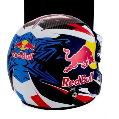 MINI HELMET STILO CASCO HELMET SEBASTIAN OGIER TEAM TOYOTA YARIS GR RALLY1 HYBRID GAZOO RACING WRT RALLY SEASON 2025 - BLUE RED