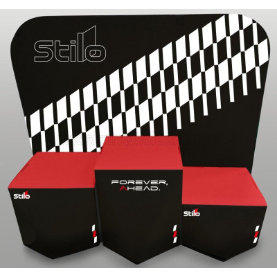 MINI HELMET STILO PODIO F1 CASCO HELMET PER VINCITORI A 3 GRADINI - 3-STEP PODIUM - FIRST - SECOND - THIRD - Lungh.LENGHT cm 60.