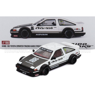 MINI GT TOYOTA SPRINTER TRUENO (AE86) N 86 KAIDO WORKS IMAI RACING V1 1983 - WHITE BLACK 1/64