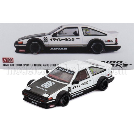MINI GT TOYOTA SPRINTER TRUENO (AE86) N 86 KAIDO WORKS IMAI RACING V1 1983 - WHITE BLACK 1/64