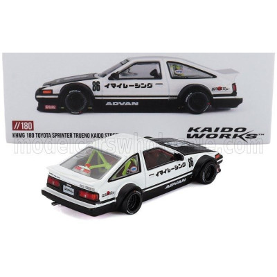 MINI GT TOYOTA SPRINTER TRUENO (AE86) N 86 KAIDO WORKS IMAI RACING V1 1983 - WHITE BLACK 1/64