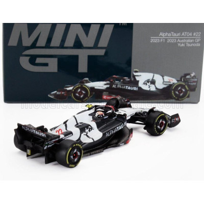 MINI GT ALPHA TAURI F1  AT04 TEAM ALPHA TAURI N 22 AUSTRALIAN GP 2023 YUKI TSUNODA - BLUE WHITE 1/64