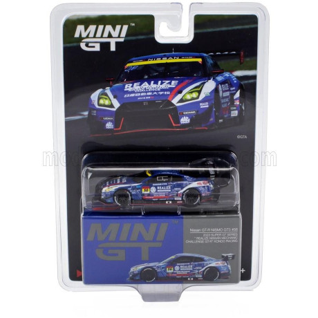 MINI GT NISSAN GT-R TEAM KONDO RACING N 56 GT300 CLASS SUPER GT 2023 JOAU PAULO DE OLIVEIRA - TAPPEI NATORI - BLUE WHITE 1/64