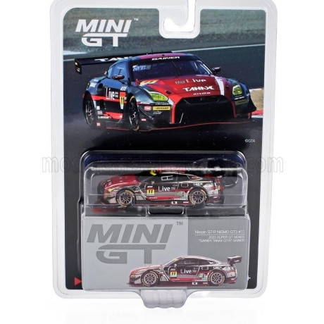 MINI GT NISSAN GT-R NISMO TEAM GAINER TANAX N 11 GT300 CLASS SUPER GT 2023 RYUICHIRO TOMITA - KEISHI ISHIKAWA - YUSUKE SHIOTSU -